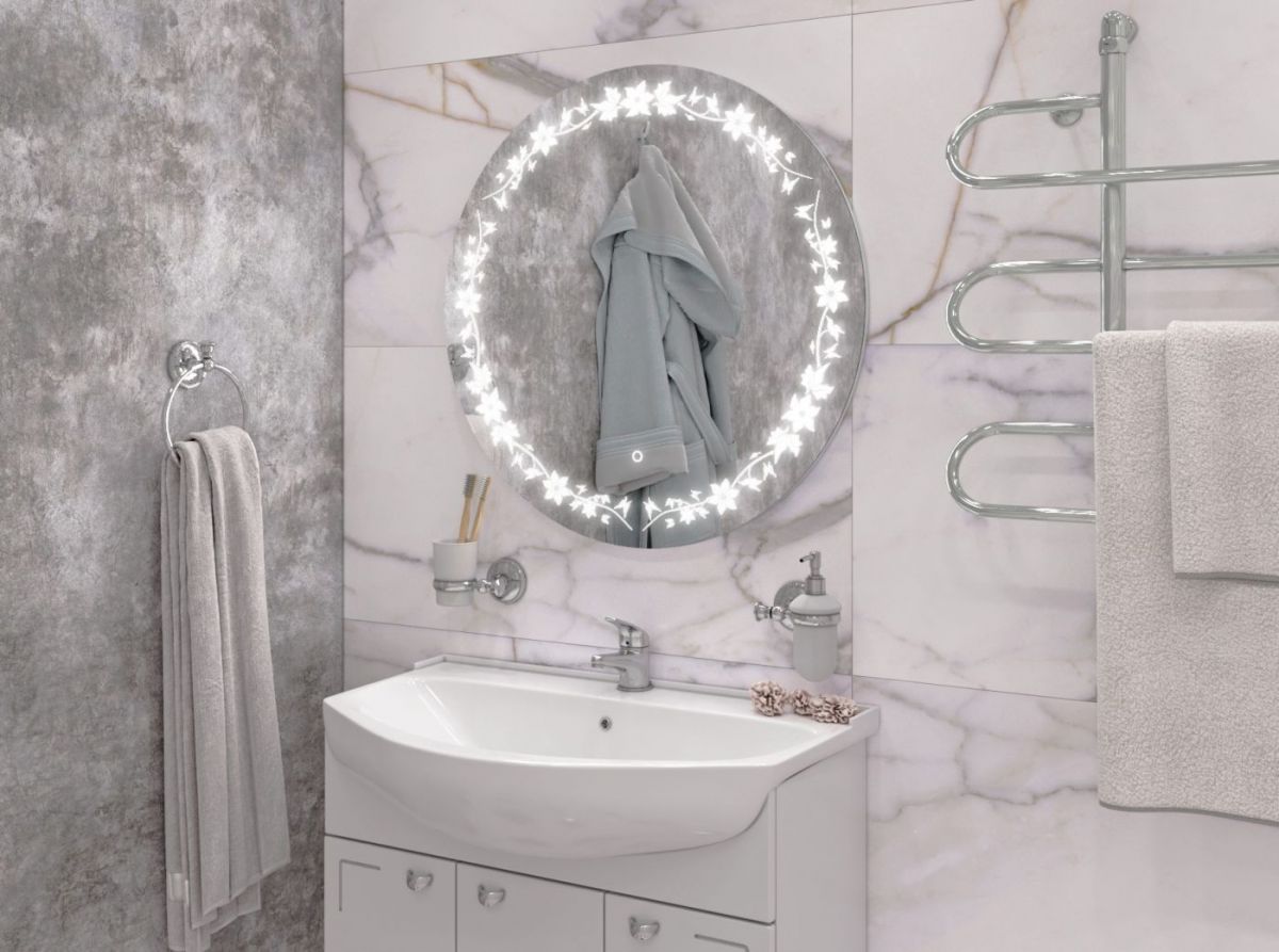 Зеркало Амстердам CR 700х700 LED Sansa (GL7026Z) | фото 5