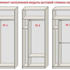 Шкаф распашной серия «ЗЕВС» (PL3/С1/PL2) Серый камень/Небраска натуральный | фото 5
