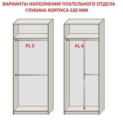 Шкаф распашной серия «ЗЕВС» (PL3/С1/PL2) Серый камень/Небраска натуральный | фото 10