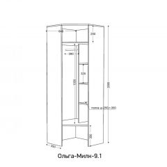 ОЛЬГА-МИЛК 9.1 Шкаф угловой без зеркала | фото 2