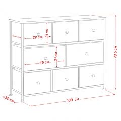 Комод Leset Линкс широкий 8 ящиков (МДФ) | фото 12